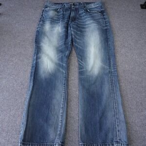 Express Jeans Kingston Classic Fit Boot Cut Mens 36x32 Medium Wash Blue Denim